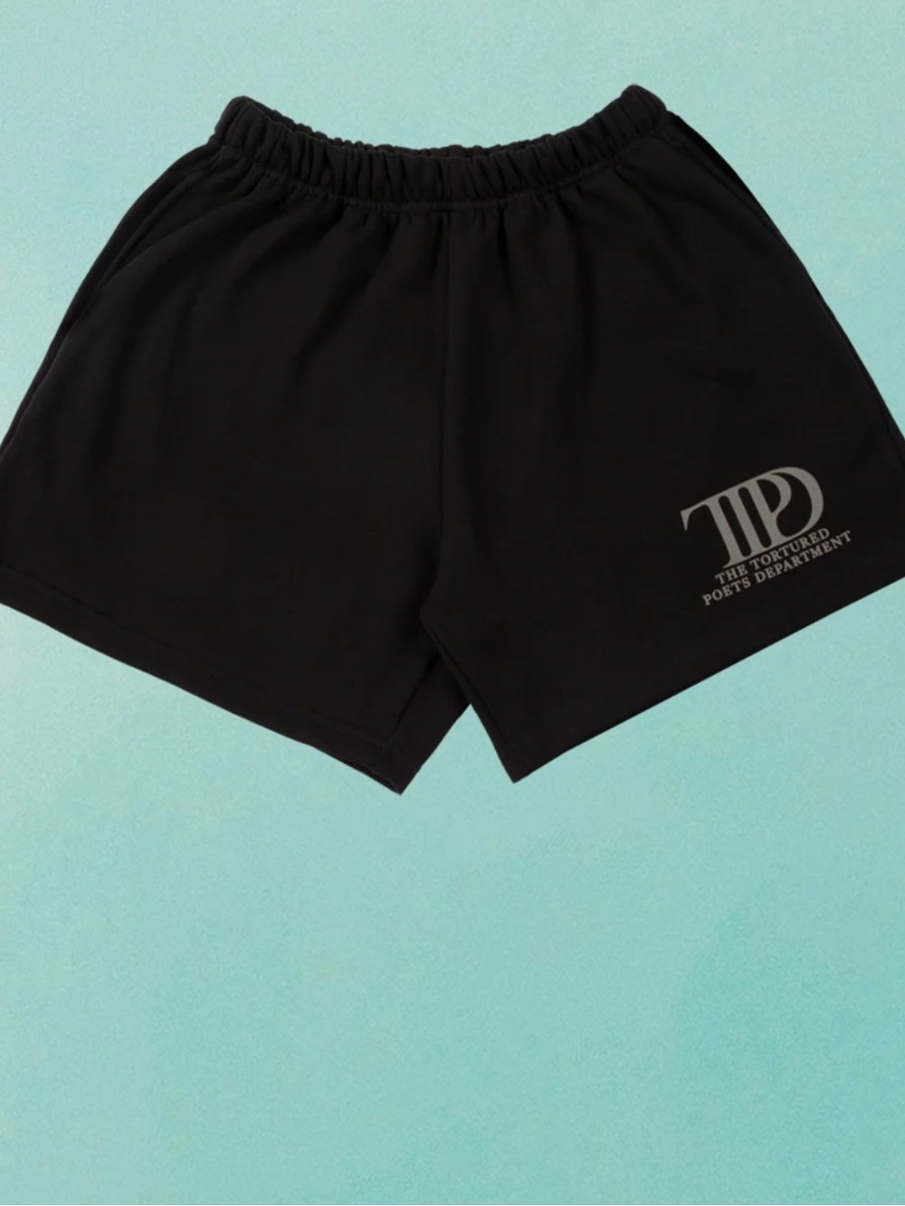 Taylor Swift Black Athletic Shorts with Logo Accent